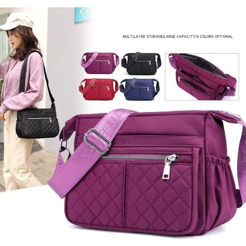 Female 2021 New Shoulder Bag Women Handbag Tote Messenger Cross Body Bag Purse Multifunction Multi-layer Handbags Korean version