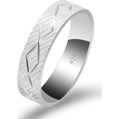 Couple Ring 925 Sterling Silver Lovers Jewelry Cross Design Elegant Finger Ring For Men Women Fashion Wedding Engagem Jewelry