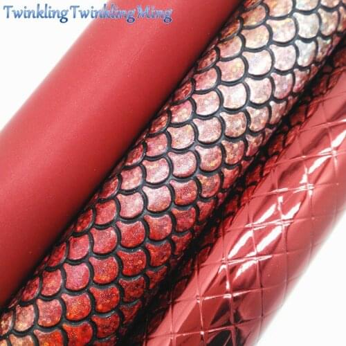 GOLD Smooth Glitter Fabric, Mermaid Faux Leather Fabric, Synthetic Leather Fabric Sheets For Bow A4 8"x11" Twinkling Ming XM321