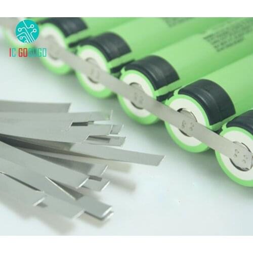 10pcs 19cm DIY Battery Nickel Sheet Nickel Plated Steel Battery Spot Welder Nickel Plate Strip 18650 Cells Connector Welding