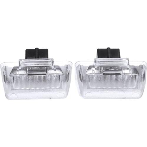 2pcs LED Licence Number Plate Light 6000K White 12V 3W Car Licence Plate Light For Ford Transit Tourneo Connect 1985-2014