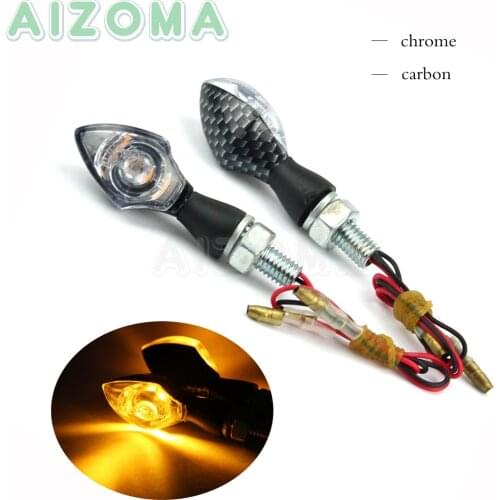 2pcs Universal Micro Mini Tiny Flasher Small Indicator Turn Signals LED Motorcycle Blinker Lights for Honda Suzuki GSXR 650 750