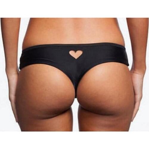 2021 Sexy Bikini Swimsuit for Women Heart T-Back Beachwear Bikini Bottom Swimwear