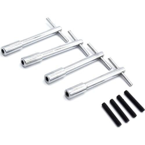 4pcs Aluminum Alloy Valve Cover T-Bar Wing Nut Bolts 1/4-20 Hold Down Fit For Chevy SBC BBC Auto Replacement Parts