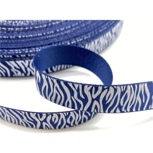 5Yards 15mm Grosgrain Ribbon Leopard Pattern For Christmas Wedding Decoration DIY Sewing Handmand Craft Accessories #08