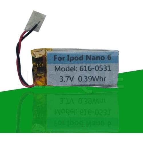 616-0531 0.39Whr Battery For Apple iPod Nano 6 6th Gen 8GB 16GB Batterie Nano6 Nano6th MP3 MP4 Accumulator AKKU