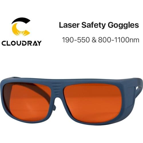 Cloudray 355 & 532nm Laser Safety Goggles Type C Large Size Shield Protective Glasses Protection Eyewear for UV & Green Laser