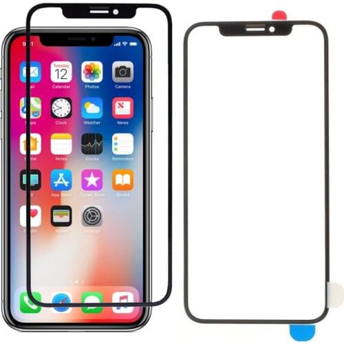 For iPhone X XR XS 11 Pro Max Replacement Screen Front Glass Repair Kit BLACK With Tools