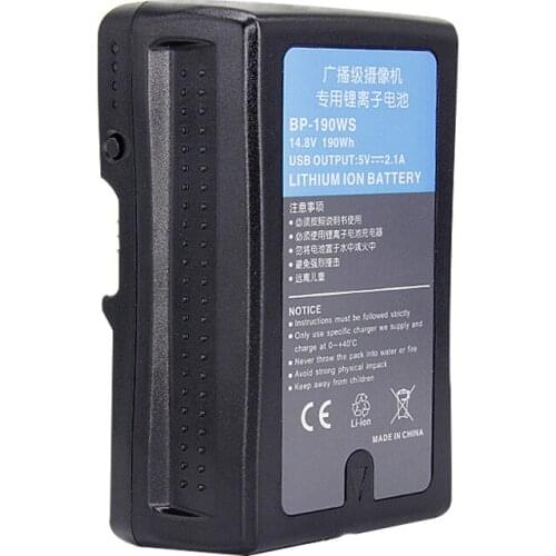 For SONY 13200mAh Bp-190ws broadcast video camera battery V type lithium battery capacity HDW-800P PDW-850 DSR-250P DSR-600P DSR