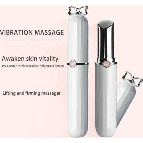 Eye Massager Electric Ionic Heated Device Facial Massage High-frequency Vibration Fades Fine Lines Thin Face Stick Anti-Wrinkle