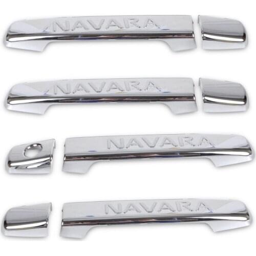 FUNDUOO For Nissan 2005-2009 Navara Frontier D40 4 door New Chrome Side Door Handle Cover Trim Sticker Free Drop Shipping