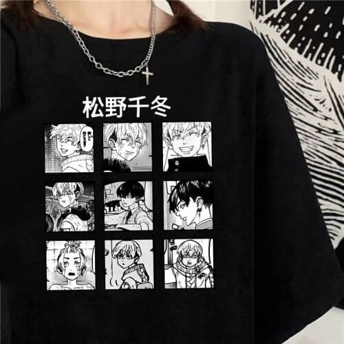 Japanese Anime Tokyo Revengers T Shirt Men Kawaii Harajuku Manga Graphic Tees Anime T-shirt Unisex Summer Tops Tshirt Male Tees