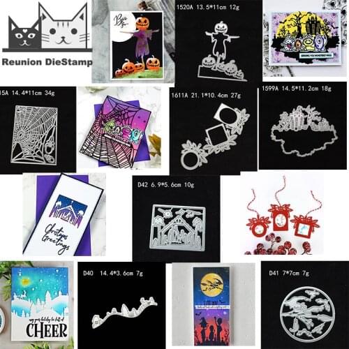 Halloween Spider Web Pumpkin Metal Cutting Dies DIY Scrapbooking Steel Craft Die Cut Embossing Paper Cards