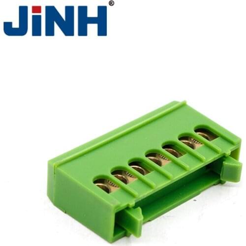 Din Rail Terminal Block Flame Retardant Plastic Connector Ground Copper Bar Distribution Box Screws Type Connector