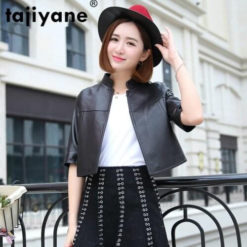 Tajiyane Real Genuine Leather Women Jacket 100% Sheepskin Coat Womens Leather Jacket Coats and Jackets Women SGT-1706 WPY465