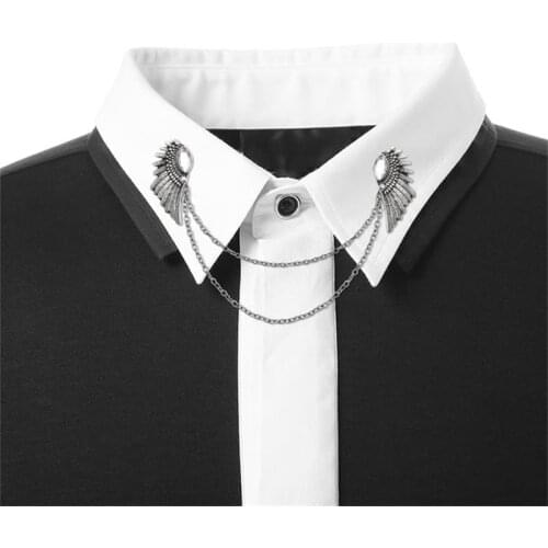 Fashion Vintage Mens Brooches Angel Wings Deer Wolf Cat Animal Brooch Pins Men And Women Skull Brooch Shirt Collar Pin Brooch