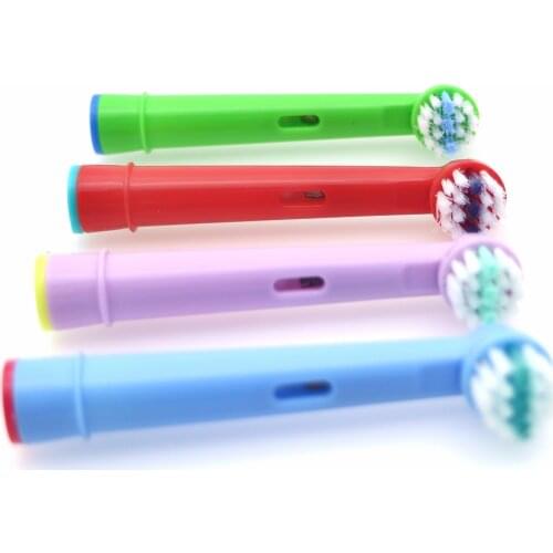 4pcs Replacement Kids Children Tooth Brush Heads For Oral B EB-10A Pro-Health Stages Electric Toothbrush Oral Care, 3D Excel