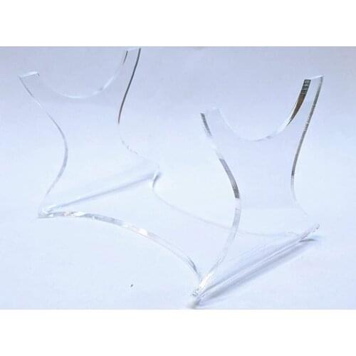 Transparent U-shape Desk Horizontally Acrylic Display Holders Stand Bracket for Lightsaber Collectibles