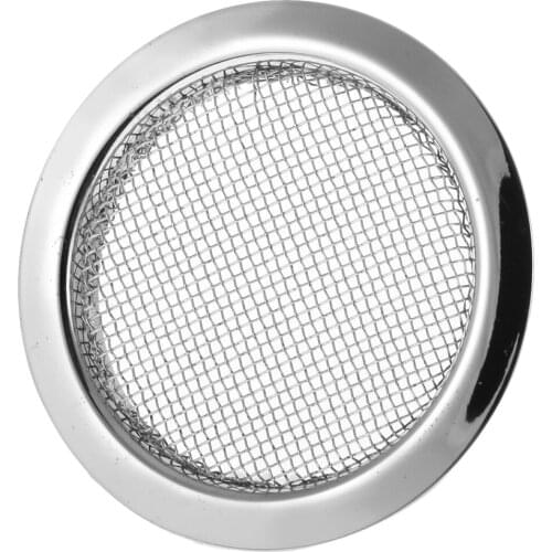 Resonator Screen Musical Sound Hole Inserts Repair for Dobro Guitar - Silver