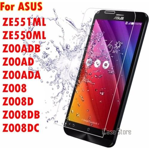 9H Screen protector tempered glass For Asus Zenfone 2 ZE551ML ZE550ML 550 551 Z00ADB Z00AD Z00ADA Z008 Z008D Z008DB Z008DC case