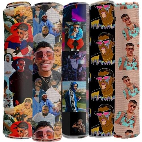 Twill Fabric Singer Bad Bunny Character Printed Polyester Cotton Fabric Patchwor DIY Home Decoration Fabric 50*145cm