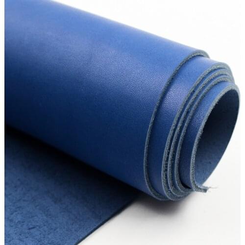 Dark blue first layer of Genuine Leather cowhide Vegetable tanned leather 2mm thickness carving leather 5 size available