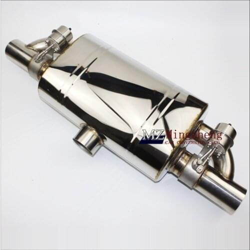 2.5" Exhaust System Stainless Steel T Pipe Electric Exhaust CutOut Out Valve With Electronic Remote Control Switch exhaust pipe