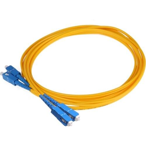High quality SC UPC Single Mode Duplex Fiber Optic Patch Cord FTTH SC Duplex fiber optic patch cable Fiber Free Shipping