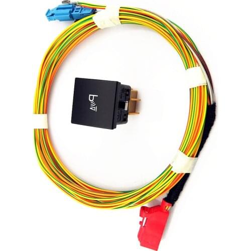 HONGGE 2 pcs 6-Pin Parking Aid Button Electric Switch & Cable For Golf MK6 1TD927122 1K0927122 A 1TD927122 1K0927122