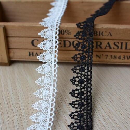 1 Meter cloth skirts baby clothes decoration accessories black and white water soluble lace decoration Ribbon