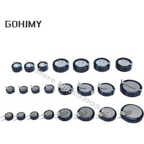 1PCS H type 5.5V Super capacitor 0.1F 0.22F 0.33F 0.47F 1F 1.5F 4.0F Button Farad capacitor