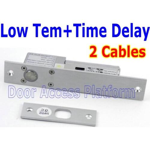 2 Cables Low Temperature Electric Drop bolt lock with Time delay access control system,Gate Inside Bolt part bracket home safe