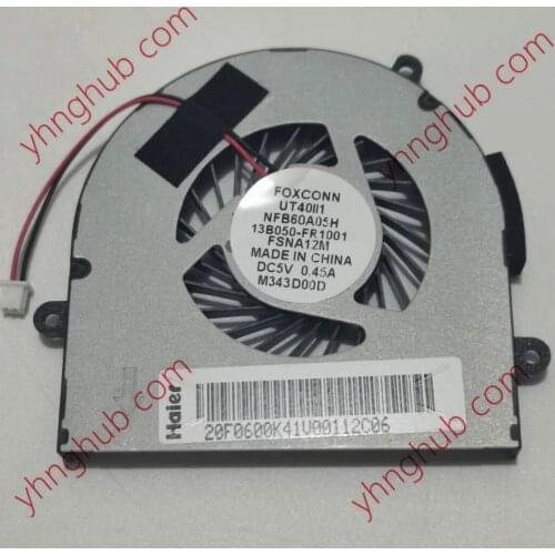 Foxconn X3 X3T UT40II NFB60A05H 13B050-FR1001 DC 5V 0.4A 2-Wire Server Laptop Fan