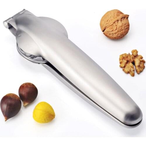 2 in 1 Quick Stainless Steel Chestnut Clip Nut Cracker Multifunction Walnut Opener Kitchen Tools Gadgets Wholesale
