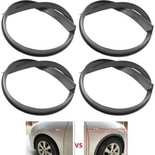 4X 117CM Car Fender Flares Arch Wheel Eyebrow Mudguards Protector Universal