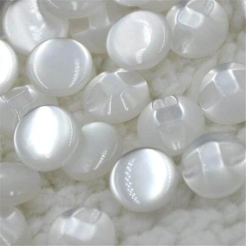 50pcs 12mm White Color resin Shirt Buttons Pearl Buttons Sewing Accessories DIY crafts PT82