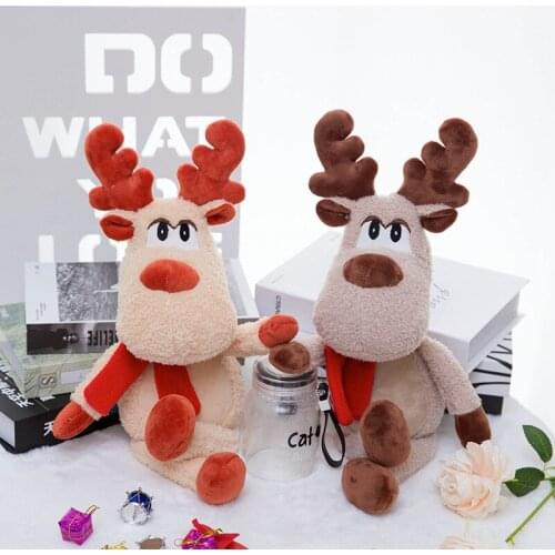 50cm Baby Soft Plush Toys Animal Big Christmas Elk Pendant Stuffed Doll Toy For Store Christmas Decorations
