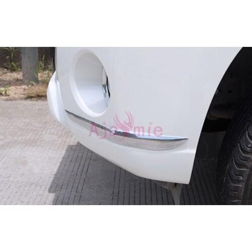 Accessories For Toyota Land Cruiser 150 Prado LC150 FJ150 2014-2017 Front Side Bumper Cover Protector Trim Chrome Car-Styling