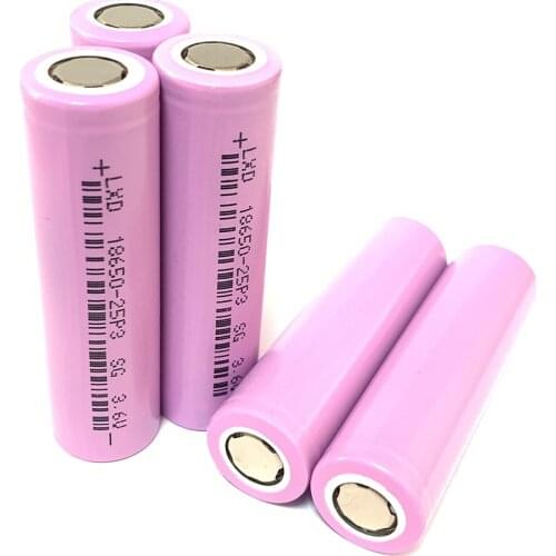 Dctenone100% New Original 18650B 3.7 v 2500mah 18650 Lithium Rechargeable Battery For Flashlight batteries