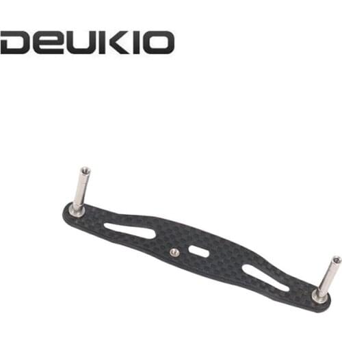 DEUKIO Carbon Fiber Fishing Reel Handle Ultralight Baitcasting Spinning Fishing Reel Rocker Arm Fishing Reel Crank with Fittings
