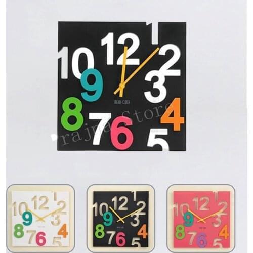 Home Decor 30cm Fashion Hanging Wall Clock Modern Design 3D Novelty Silent Europe Style Hollow Design Table Clocks Wall