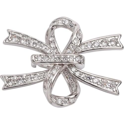 Wear a string of pearls double row bracelet buttons jade necklace clasp link head buckle 925 silver DIY accessories