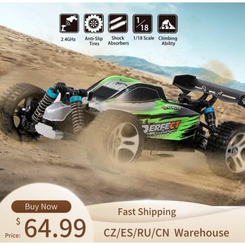WLtoys A959-B 1:18 RC Car 4WD 2.4GHz Rally Racing Car 70KM/H High Speed Vehicle RC Racing Car Toys Gifts for Kids Adults