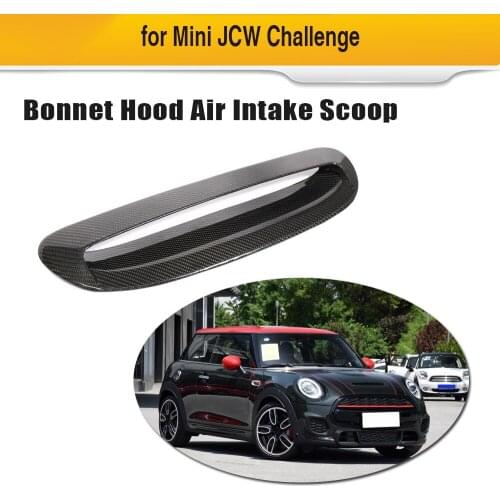 Carbon Fiber Hood Bonnet Air Vents Front Grill for MINI JCW 2014 - 2018 Add on Frame Trim