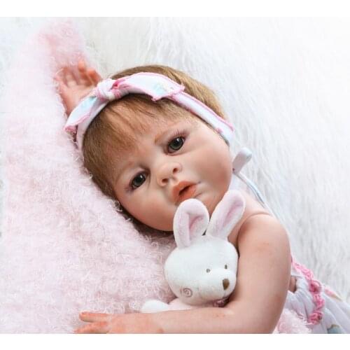 Bebe doll with New simulation all plastic washable dolls, early childhood education toys, childrens festival gifts
