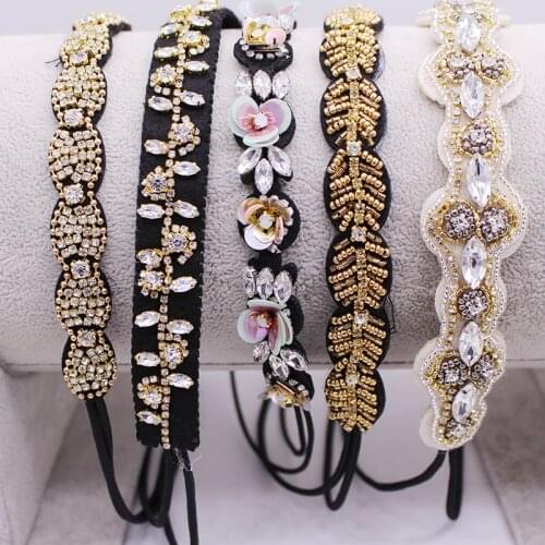 Metting Joura geometric Headband Rhinestone Customized Hair Band For Women & Girls Hair Accessories Hairband Jewelry