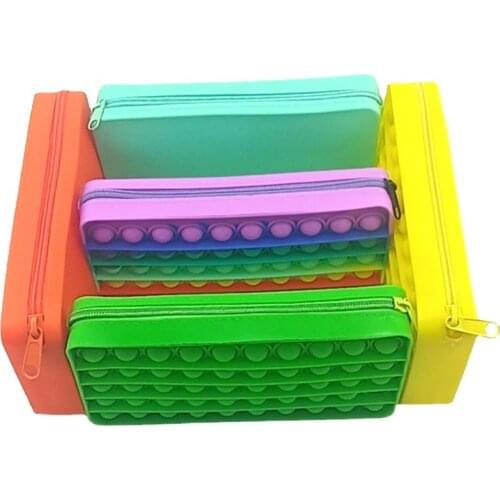 New Decompression Creative Silicone Push Kit Bubble Fidget Toys Luminous Large Simpl Dimmer Fidget Toy Kids Rainbow Game