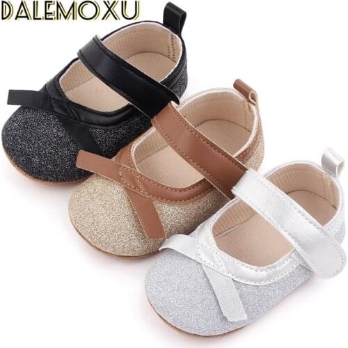 Baby Girls PU Leather Shoes Retro Spring Autumn Toddlers Prewalkers Soft Bottom Anti Slip Newborn Shoes First Walkers 0-18M