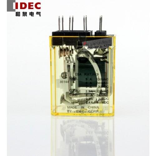 5 pieces Original authentic Japanese IDEC intermediate relay small 8 feet 2 open 2 closed RM2S-U DC24V 5A RM2S-UDC24V