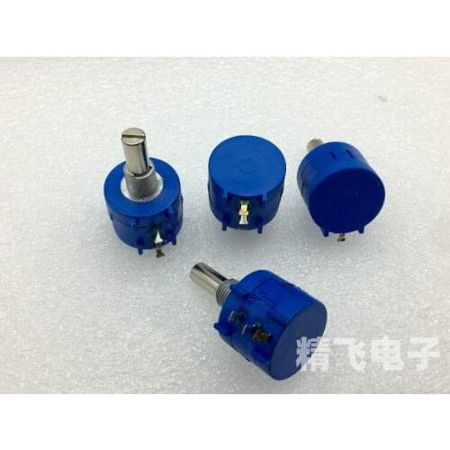 Original new precision multi turn potentiometer 10 turns 20K resistance 3590S-2-203 shaft length 20mm no text printed (SWITCH)